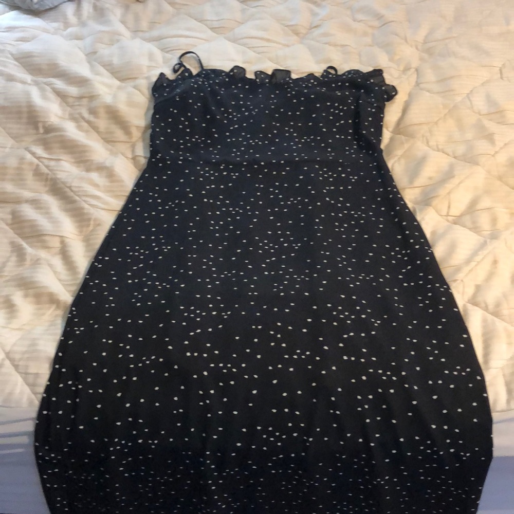 Lush black polka dot dress
